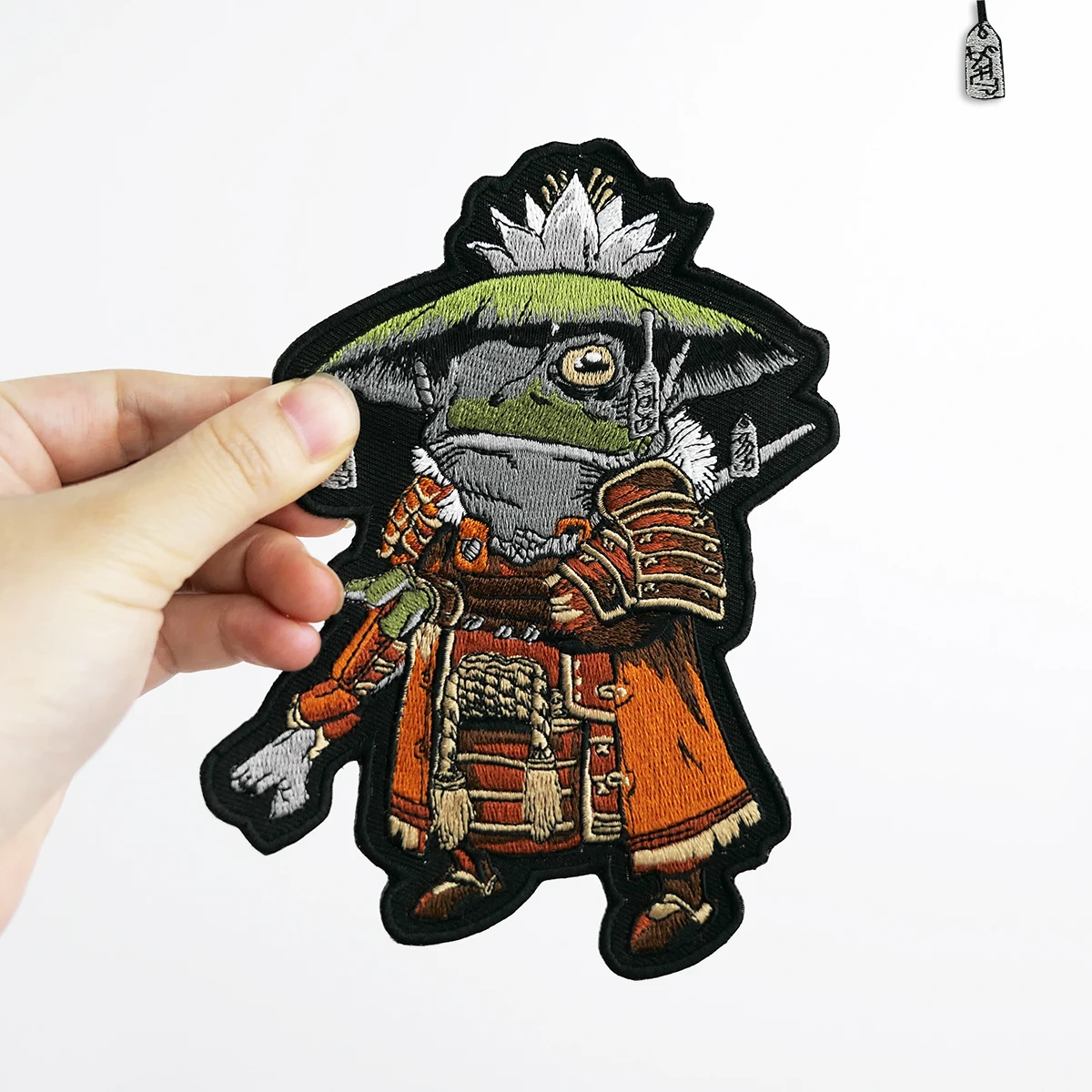 The Japanese Talisman Patron Saint Frogs Embroidery Patch Cheap Patches for Clothing Cartoon Badges Iron on DIY