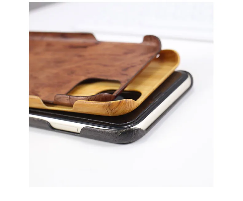 For iPhone 15 14 13 11 12 Pro MAX Mini XS XR 7 8 Plus MAHOGANY ebony Wooden Case Coque Luxury Cherry Wood Phone Hard Cover