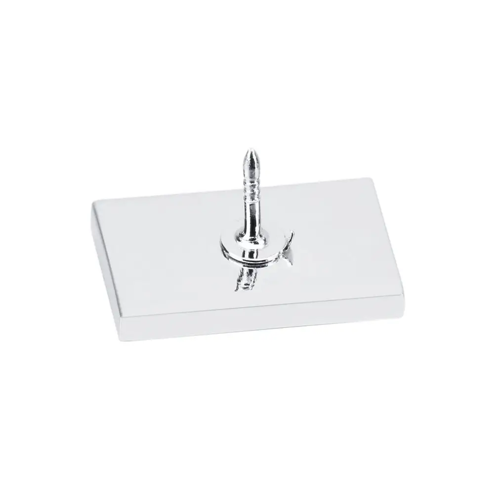 SAVOYSHI Free Engraving Words Brooch Pin Badge High quality Square Blank Silver color Butterfly buckle Lapel Pin for Suit Coat