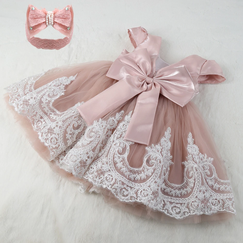 Infant Dresses Girl 1st Birthday Dress For Baby Girl Toddler Girl Christening Gown Clothes Newborn Baptism Dress For Baby Girls