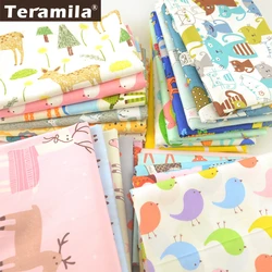 Di mezzo metro 50x160cm Teramila 100% cotone animale cartone animato Design tessuti Patchwork fai da te tessuti artigianali per cucire lenzuolo