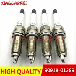 4pcs 90919-01289 FC16HR-Q8 Dual Iridium Spark Plug For Toyota UX250H/200 Corolla RAV4 Camry Avalon Sienta Spade Vitz Vios