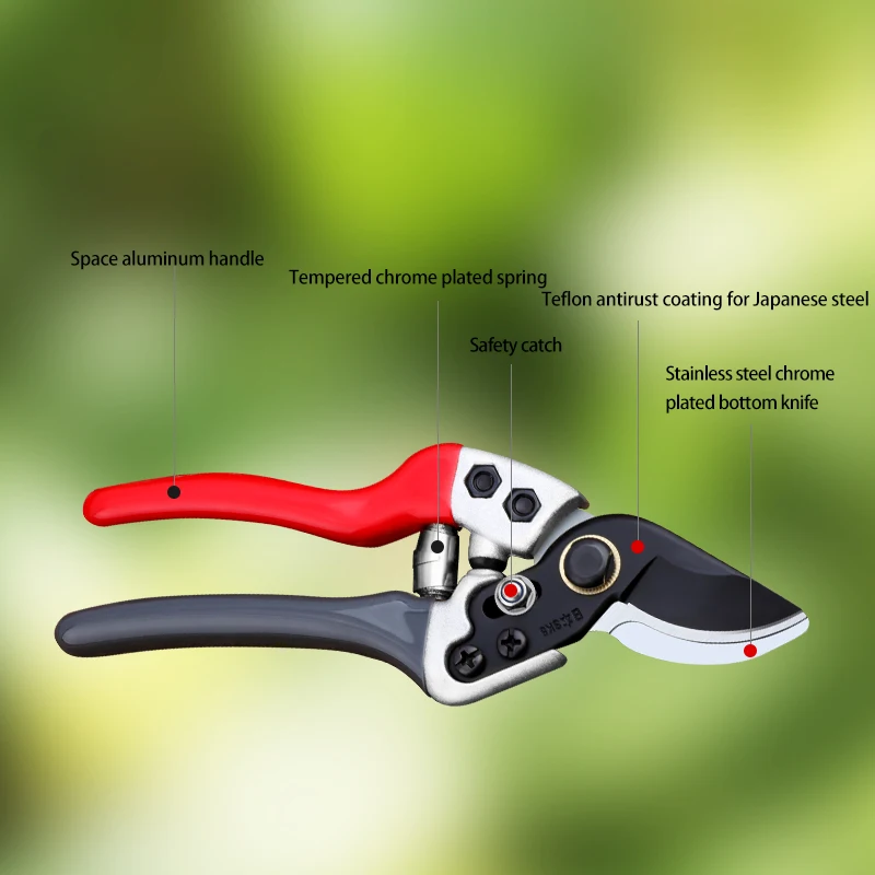 OUDISI SK5 Vườn Kéo Cắt Tỉa Cây Tông Đơ Secateurs Tay Máy Tỉa Cắt Vườn Kéo Dễ Dàng Tỉa Dụng Cụ Làm Vườn