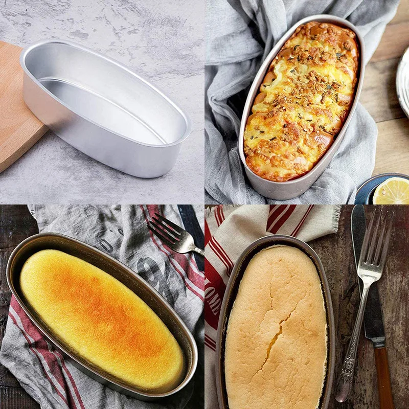 1 PC Oval Shape Nonstick Baking Tray Bread Loaf Mold 8 Inch Cheese Cake Tin Cake Pan Kitchen Cooking Baking Tool