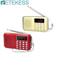 RETEKESS PR11 Radio Receiver Portable FM AM 2 Band Digital Mini Radio Pocket With USB MP3 Player Support TF Card USB Disk F9210J