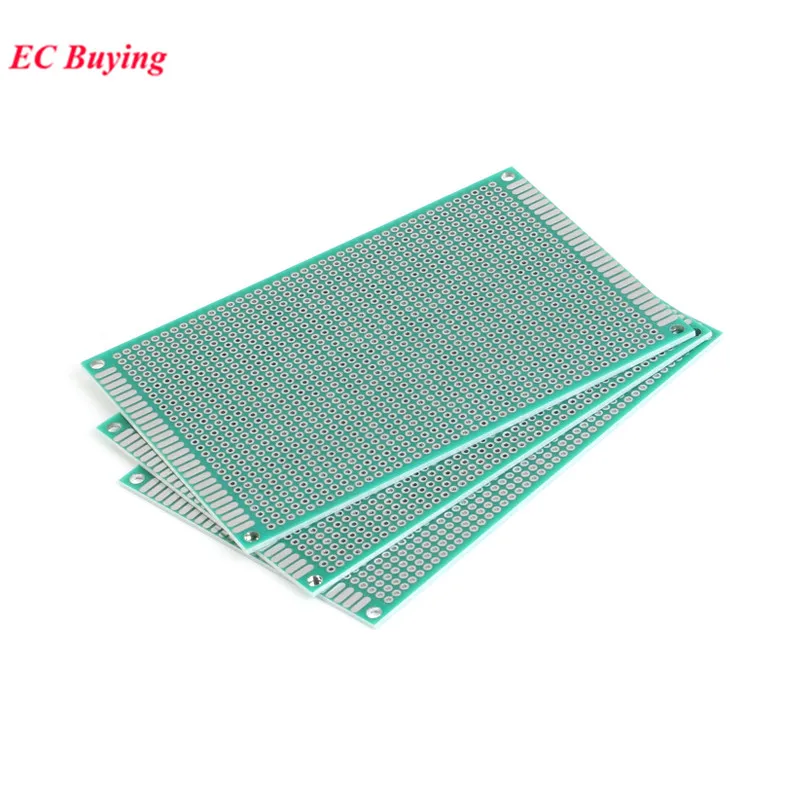 5 pcs 8X12cm 8*12cm Double Side Prototype pcb Breadboard Universal Printed Circuit Board for Arduino 1.6mm 2.54mm Glass Fiber