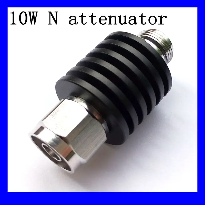 

10W N Type Attenuator DC-3Ghz/4Ghz 1/2/3/5/6/10/15/20/30db/40db N Male to Female RF coaxial Power plug Male to jack Female 50ohm