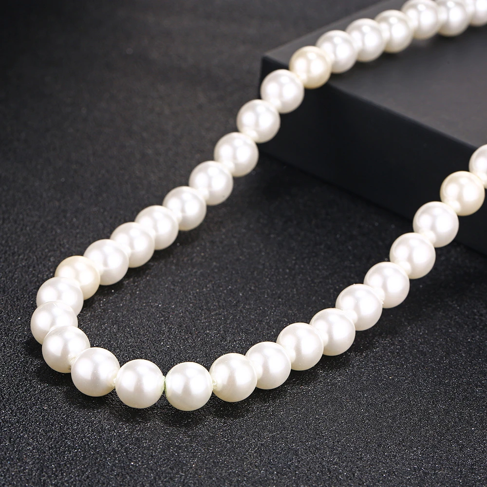 Classic Pearl Charm Exquisite White Beads Love Jewelry Necklace Elegant Bridesmaid Bridal Wedding Gifts