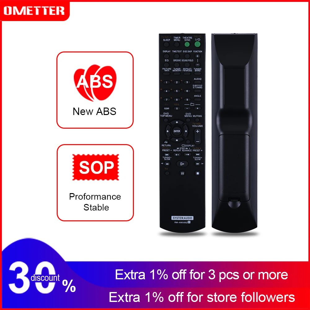 

RM-AMU052 New remote use For SONY audio system Remote Control MHC-WZ88D MHC-RV222D HCD-RV222D RV333D Fernbedienung