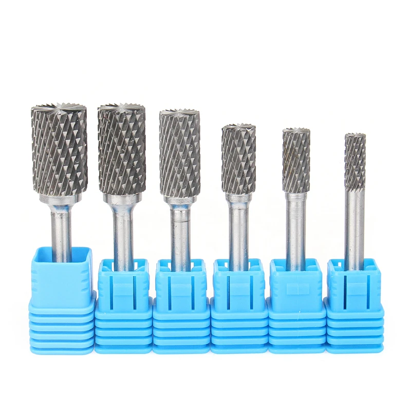 Versery 1pc B Type Head Tungsten Carbide Rotary File Tool Point Burr Die Grinder Abrasive Tools Drill Milling Carving Bit