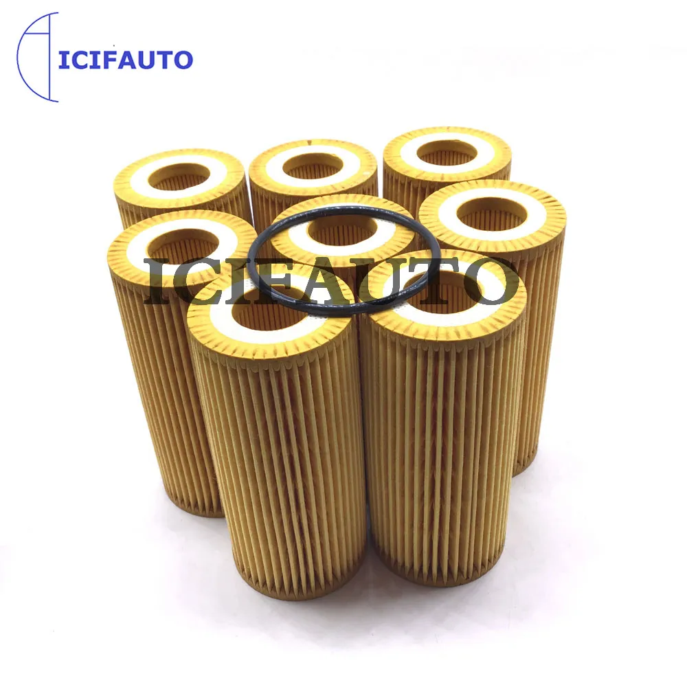 8X Oil Filter For Audi A3 A4 A6 TT Q3 Q5 A7 VW Golf Jetta GTI Beetle Passat Skoda Seat Porsche 1.8 2.0 TFSI 06K115466, 06L115466