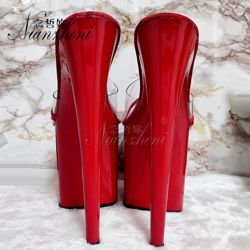 Super High Heeled 20CM Thick Platform Nightclub Pole Dancing Shoes Women's Slippers 8 Inches Trend Sexy Fetish Novelty Hot Sale
