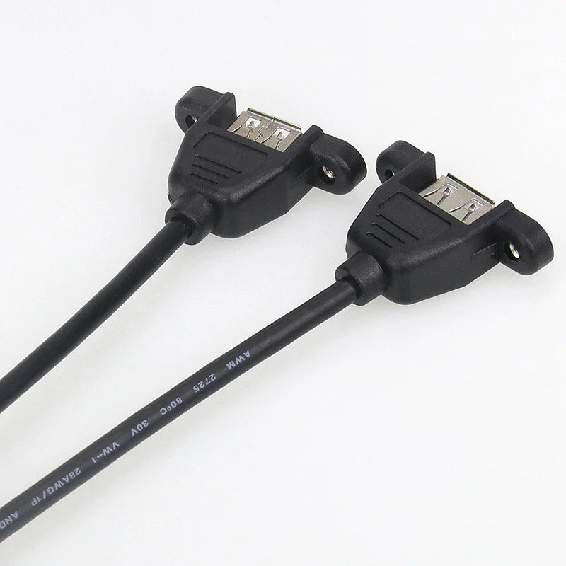 Cable USB Dupont 2,54 9P 5P para ordenador, Puerto hembra Dual, con Terminal de Cable de datos para el oído
