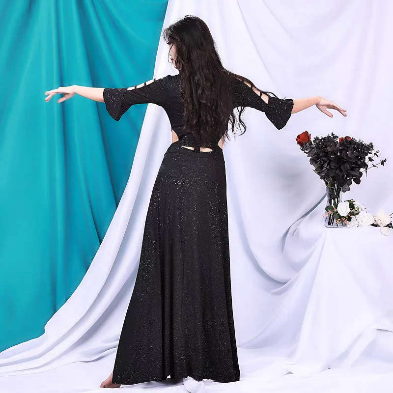 New Belly Dance Dress Women Fall Fashion Professional Oriental Dance Performance Stage Dress Belly Dance Practice Dress