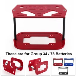 For Optima 34/78 Aluminum Ball Milled Battery Hold Down Tray Bracket Black Red Blue