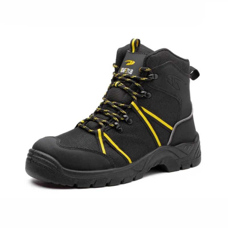 Men Safety Boots Steel Toe New Work Shoes Outdoor Protective Sneakers Anti-smash Anti-puncture Shoes Security Footwear