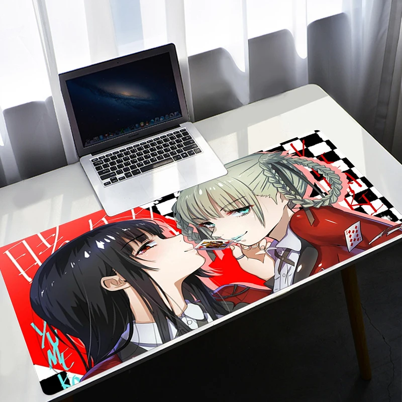 Alas Mouse Anime Kakegurui Karpet Meja Pc Gaming Alas Mouse Xxl Alas Mouse Aksesori Gamer Bantalan Meja Csgo Lol Kawaii