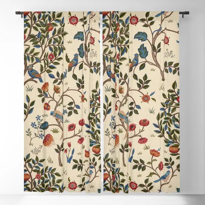 

William Morris "Kelmscott Tree" 1. Blackout Curtains 3D Print Window Curtains For Bedroom Living Room Decor Window Treatments