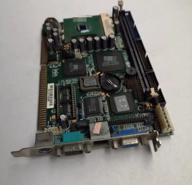 HSC-1621LDN ISA  100%OK Original Embedded IPC BoardSlot Industrial motherboard Half-Size CPU Card PICMG1.0 With CPU RAM