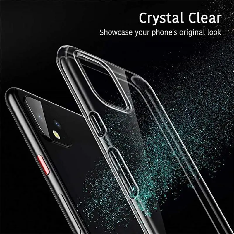 Klare weiche TPU-Hülle für Google Pixel 4 5 3A 3 2 XL, Silikon-Telefonabdeckung für Google Pixel 4a 5 4A Pixel 4 Pixel 3 Pixel3A XL-Hülle – Detail 4