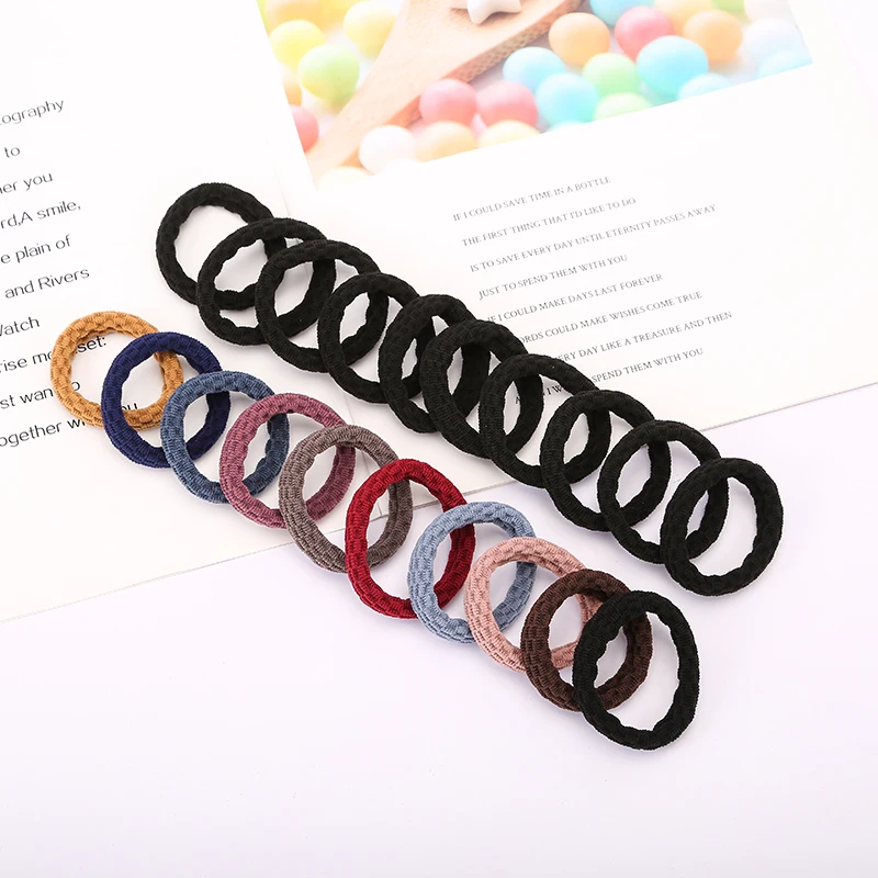 20pcs Girls Big Elastic Hair Bands Rubber Band Ponytail Holder Gum Headband Rubber Bands Women Fashion Hair Accessories