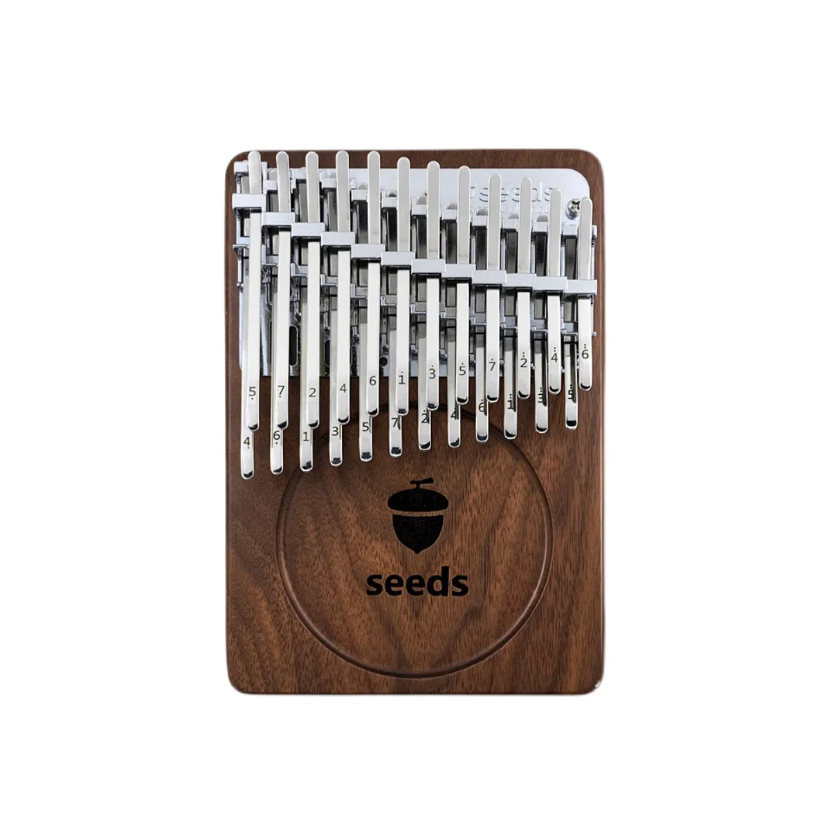 SEEDS Columbus 34 24 Keys Kalimba board Thumb piano Black walnut musical instrument xylophone key portable keyboard music notes