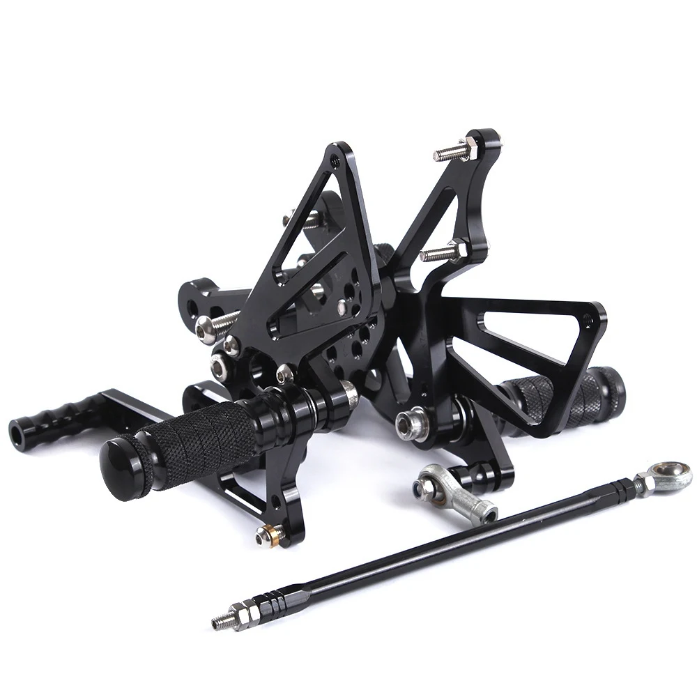 CNC Aluminum Motorcycle Adjustable Rearsets Rear Sets Foot Pegs Pedal Foot Rests For SUZUKI GSXR1000 GSX-R 1000 2007 2008 k7