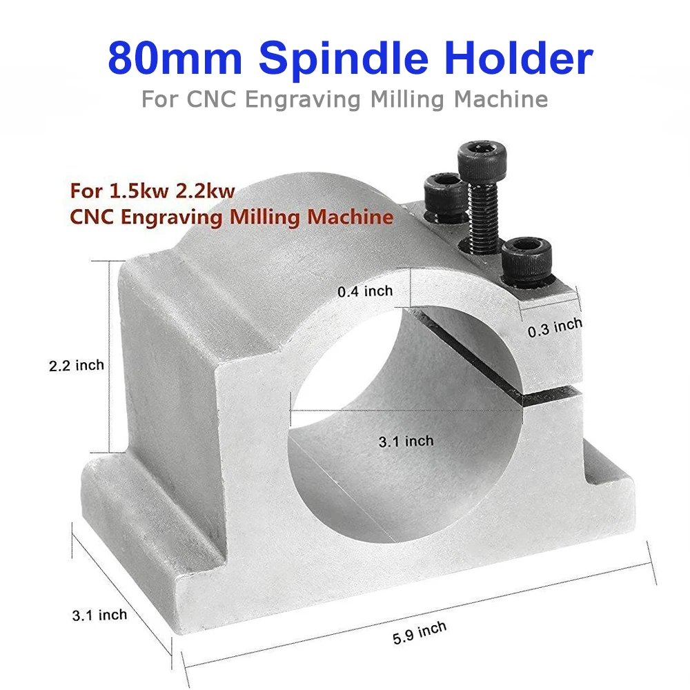 2.2KW มอเตอร์ระบายความร้อนด้วยน้ำชุด CNC Milling แกน2.2KW + 2.2KW อินเวอร์เตอร์ + 80มม.แกน + ER20 collet สำหรับ CNC Router