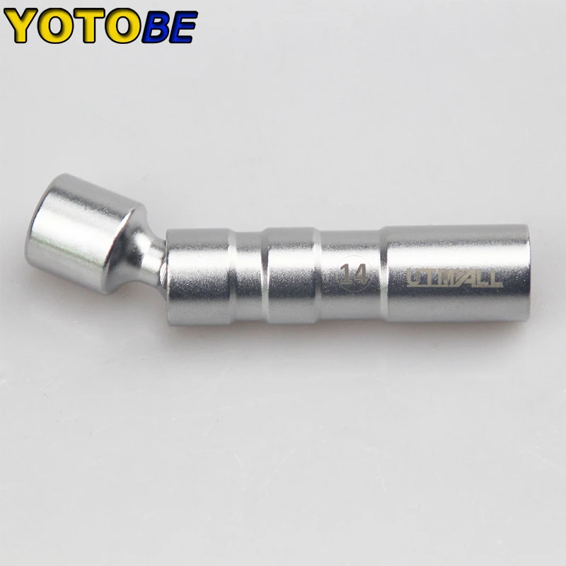 

Magnetic 12 Angle Spark Plug Sleeve Removal Tool Laser Tools 14mm 3/8 Drive Spark Plug Wobble Socket Double Cut Auto