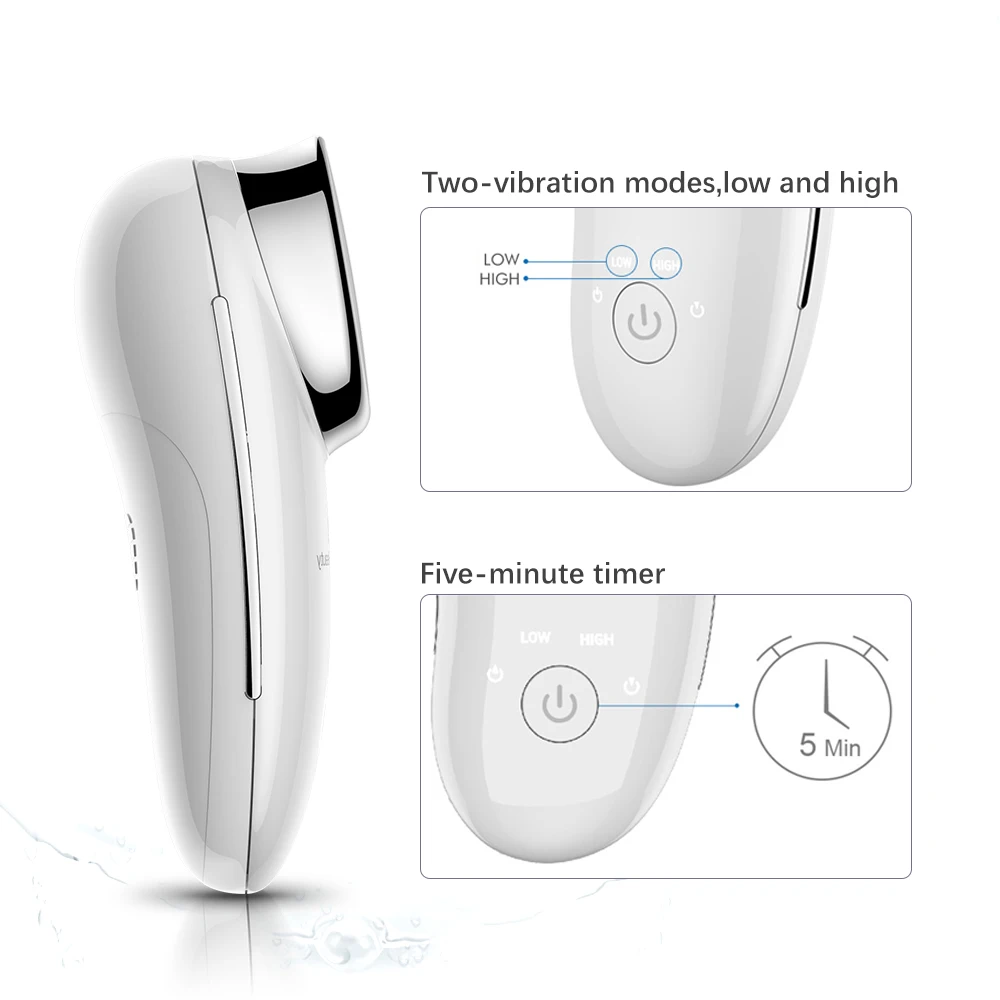 Mini Sonic Facial Massage Wireless Electric SPA Beauty Instrument  Device Ionic Infusion Face Vibration Deep Cleansing