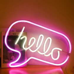 LED Neon Light Sign 13”to 18”Large Size with Transparent Acrylic Back Panel USB Neon Sign Wall Art Decorative Wall Hanging Sign