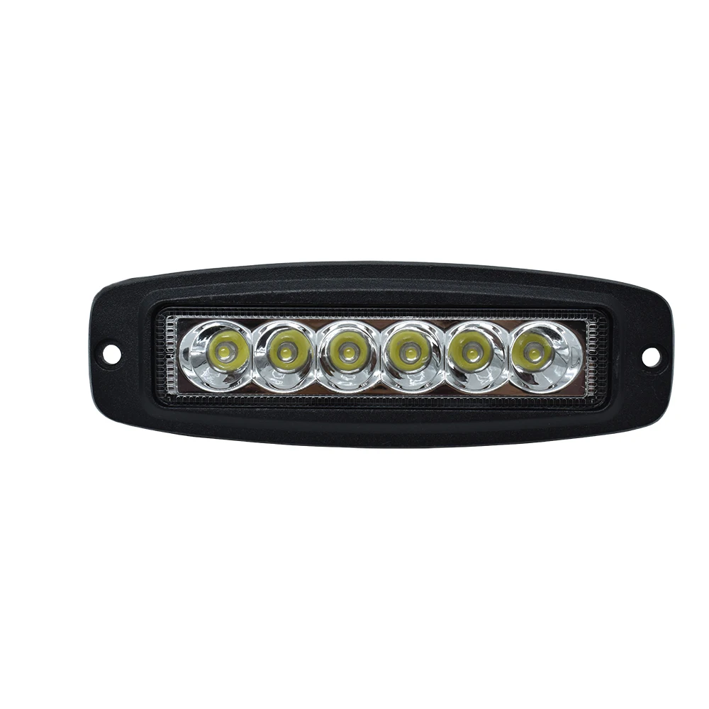 플러시 마운트 6 인치 슬림 Led 작업 라이트 바 스팟 빔, 4x4 픽업 트럭 굴삭기 버스 기차 낚시 보트 지게차 12V, 1 개