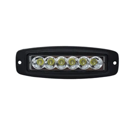 플러시 마운트 6 인치 슬림 Led 작업 라이트 바 스팟 빔, 4x4 픽업 트럭 굴삭기 버스 기차 낚시 보트 지게차 12V, 1 개