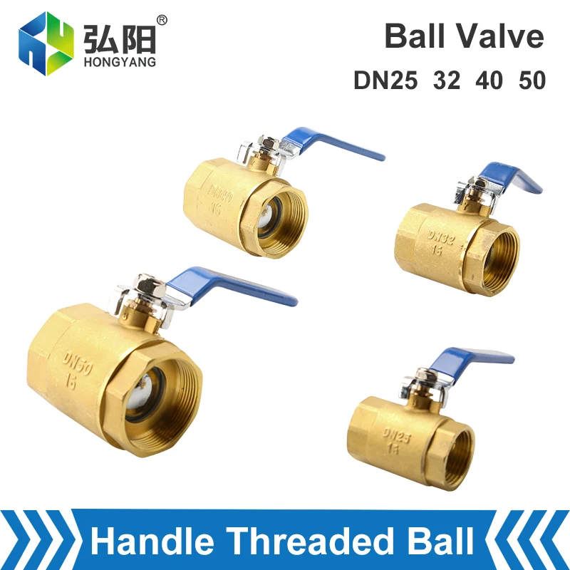 Internal Thread Brass Ball Valve Handle Joint Copper Pipe Adapter Adapter DN25  DN32  DN40  DN50 Control Pipe Fittings