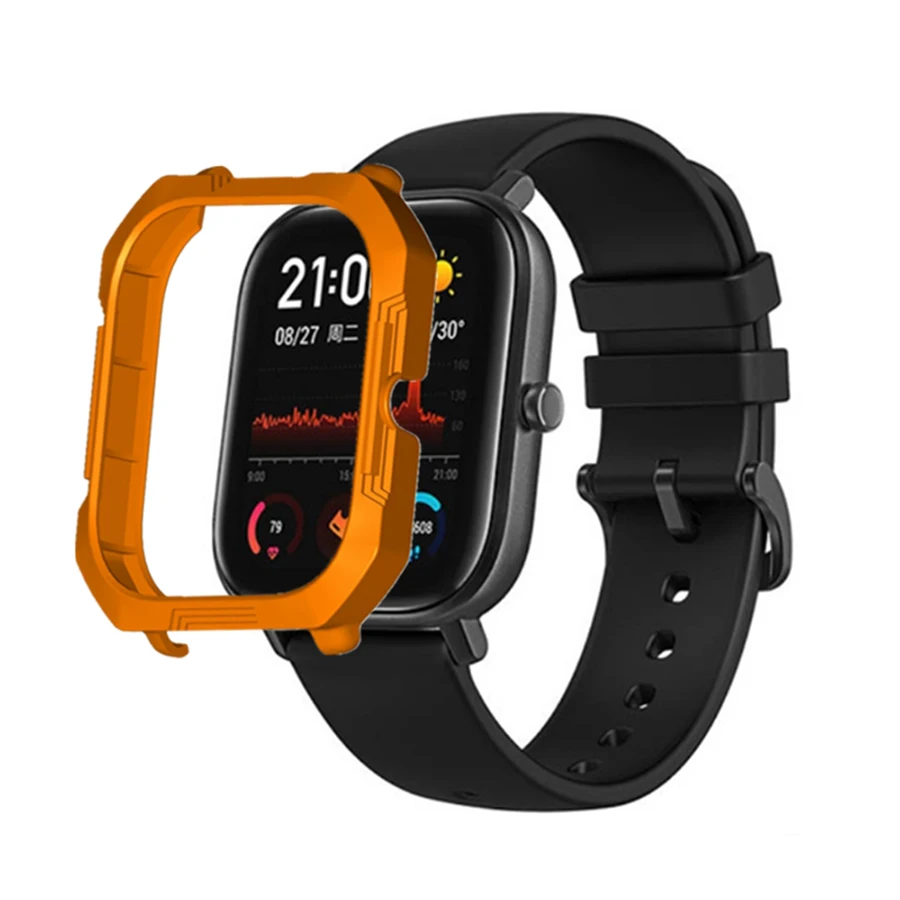 جراب واقٍ لساعة Xiaomi Huami Amazfit GTS الذكية ، إطار واقٍ صلب من البولي كربونات ، غلاف واقي مقاوم للصدمات لساعة Amazfit GTS