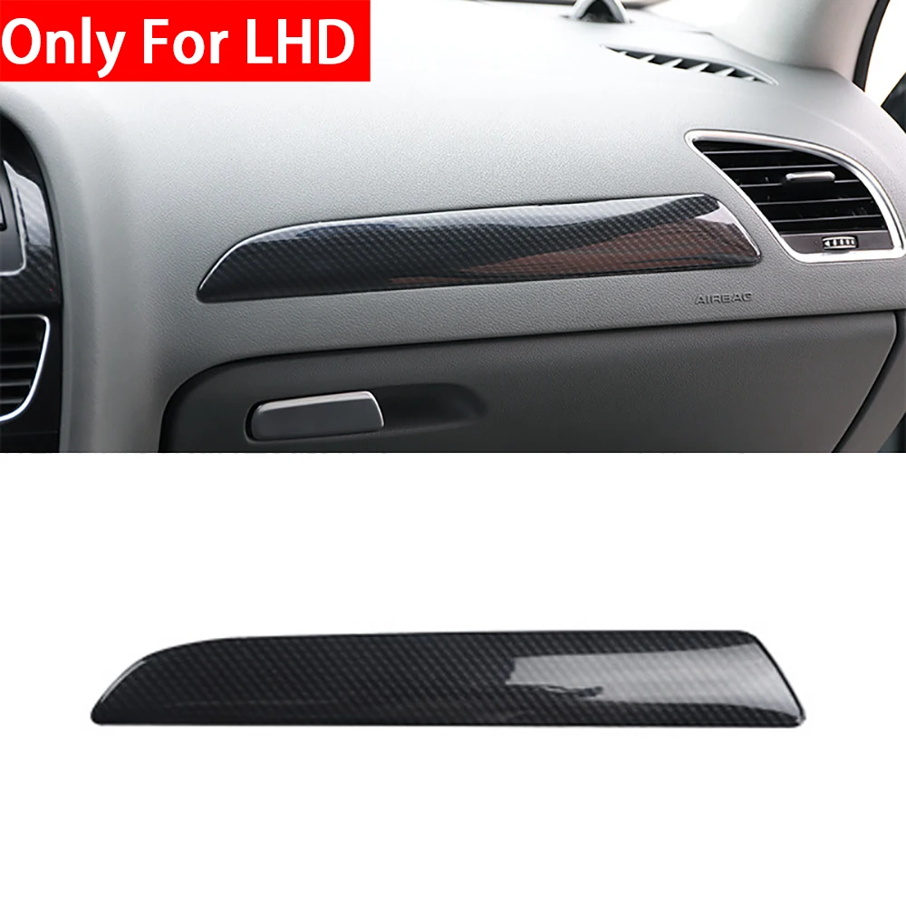 K-Car LHD Console Armrest Gear Shift Decoration Frame Cover Trim Carbon Fiber Color Interior For Audi A4 B8 2009-2016