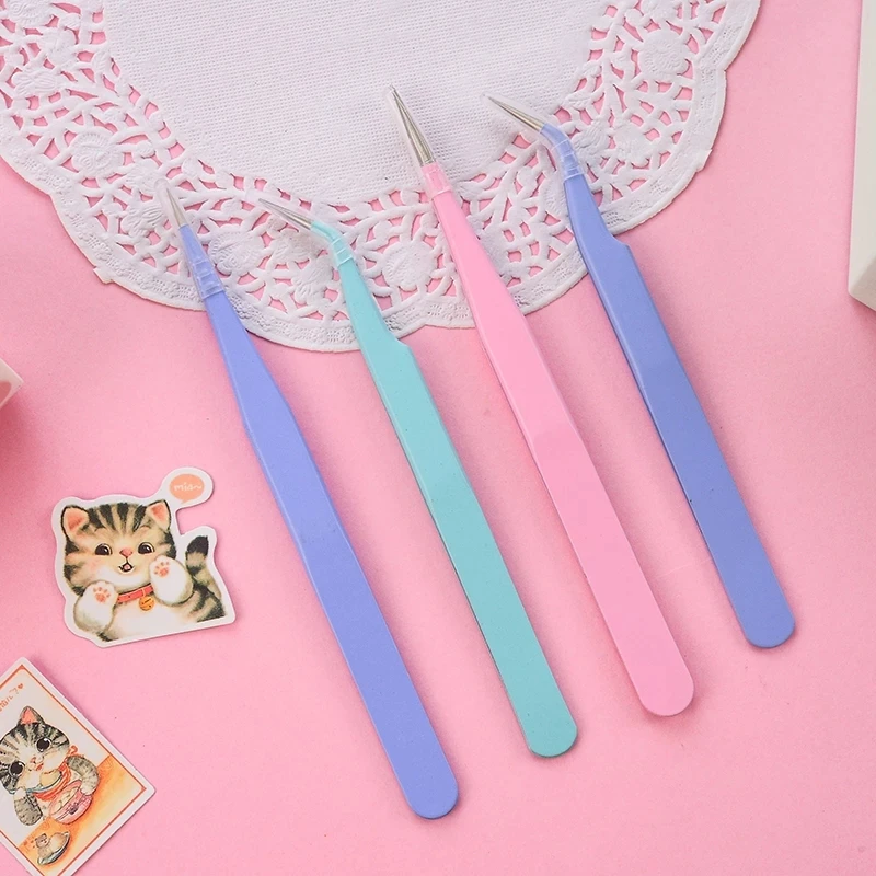 1pc/pack Stainless Steel Tweezers Accessories Sticker Tool for DIY Scrapbooking Journals Utility Knife Kawaii Stationery