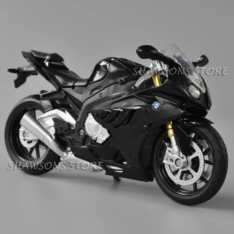 

1:12 Scale Diecast Motorcycle Model Toys BMW S1000RR Sport Bike Miniature Replica Collectable