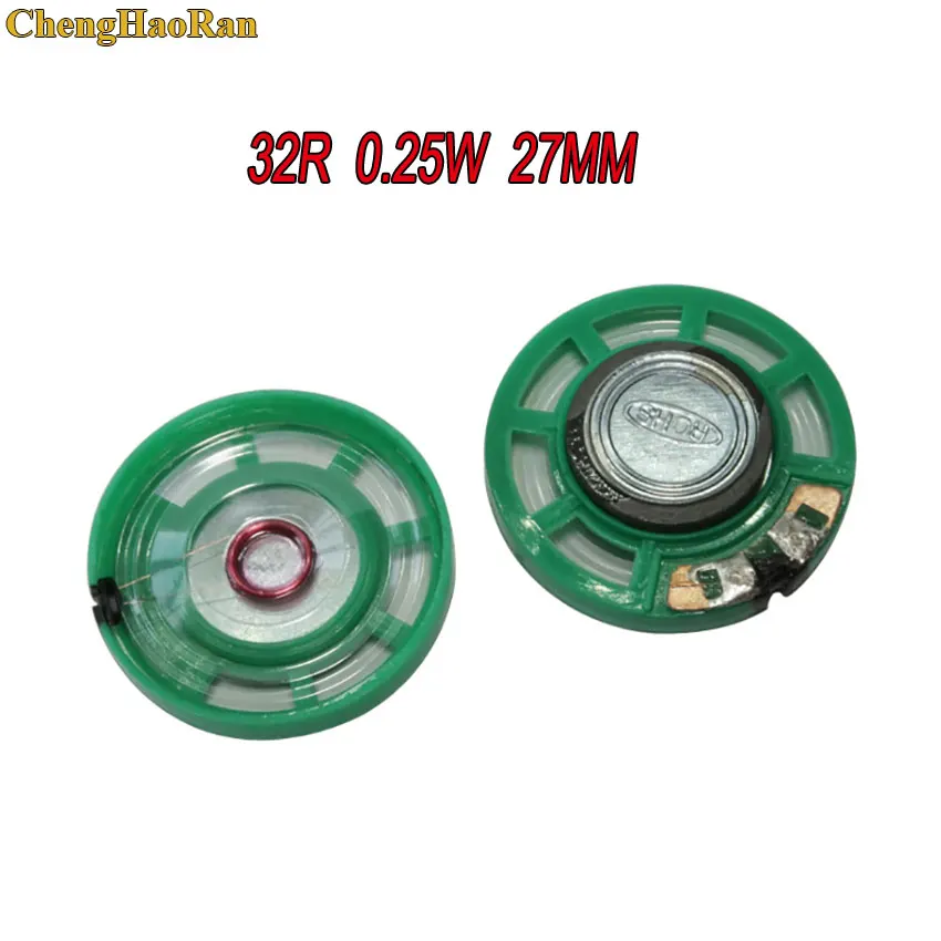 ChengHaoRan 5 stücke Neue Grün Ultra-dünne Mini lautsprecher 32 ohm 0,25 watt 0,25 W 32R lautsprecher Durchmesser 27MM 2,7 CM dicke 9MM – Detail 2