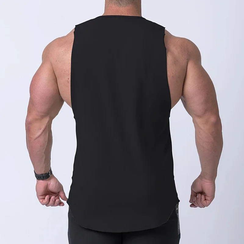 Men\'s Summer Clothing Fitness Cotton Tank Top Gym Sports Bodybuilding Sleeveless Shirt Garment Male Undershirt Casual Vest