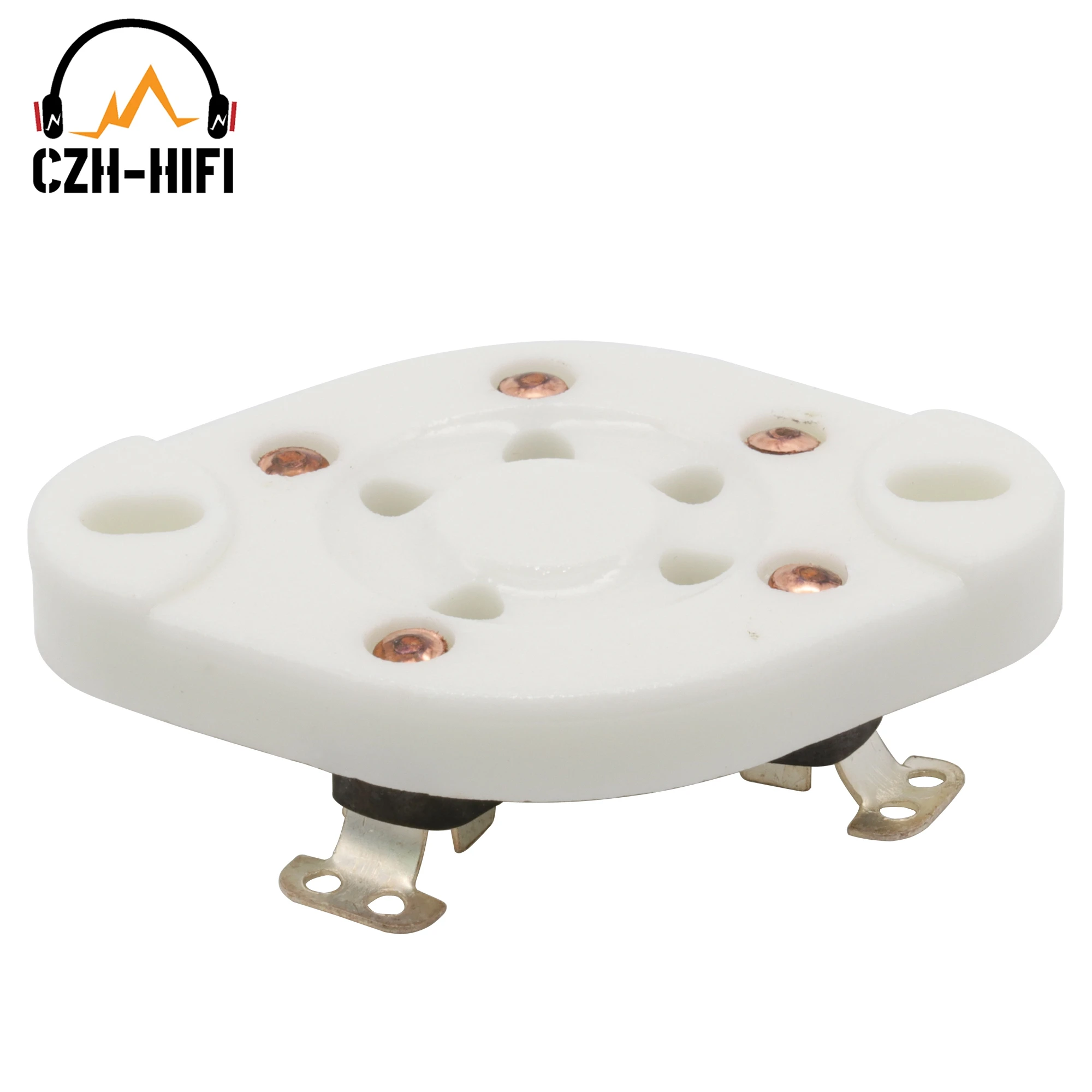 1pc 5pin Ceramic Tube Socket Valve BASE for 807 24 27 37 46 47 56 76 FD422 WE272A WE311A Vintage Audio Amplifier DIY HiFi