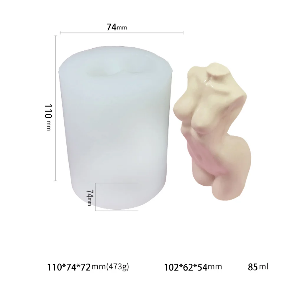 3D Body Mold Women Body Candle Making Mold 10349251