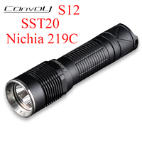 Convoy S12 with Luminus SST20/Nichia 219C LED Flashlight Linterna Torch 18650 21700 Lantern Hand Flash Light Work Lamp Lanterna