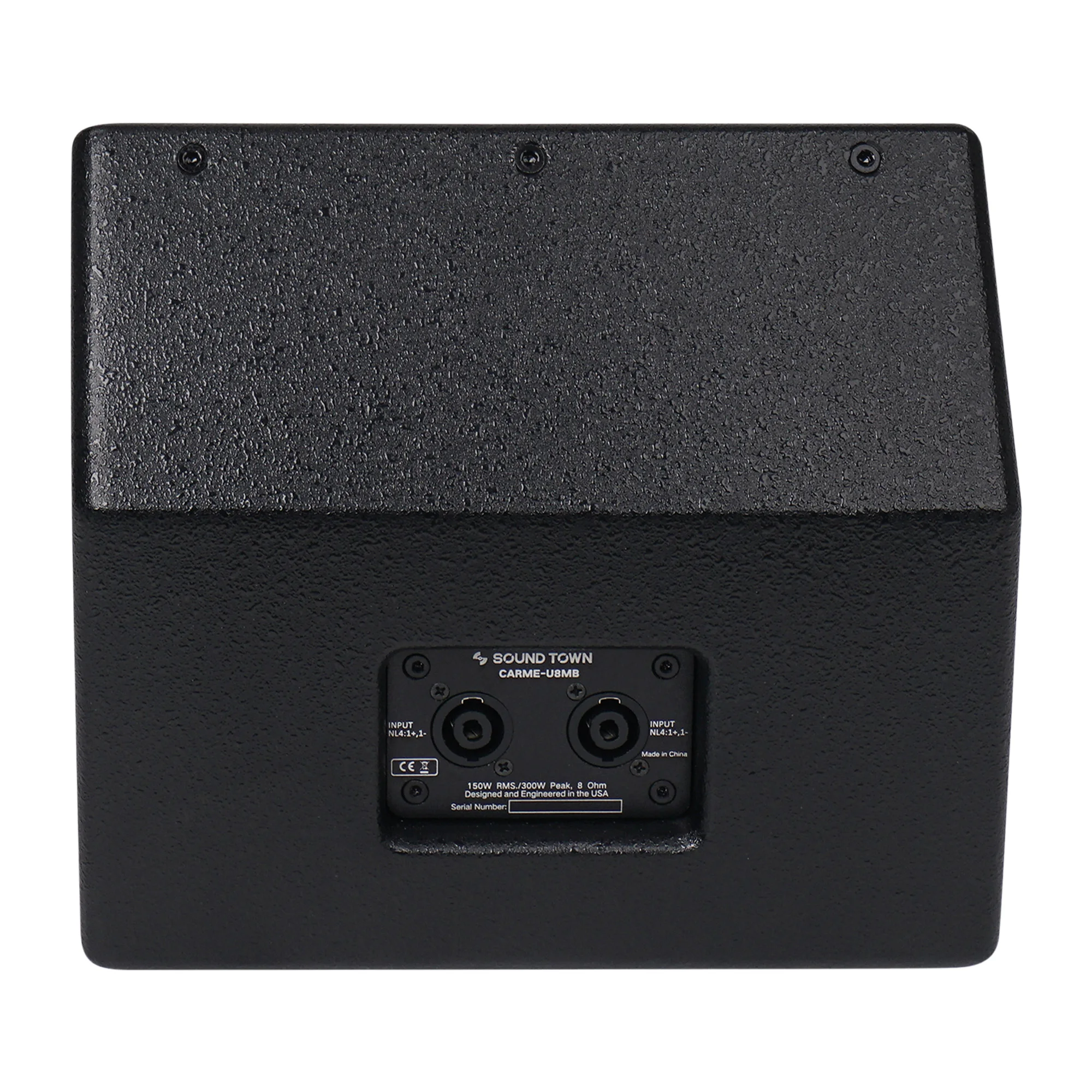 Sound Town-altavoz Coaxial de 2 vías para Monitor de escenario, dispositivo profesional para DJ, color negro con soporte de montaje en U (CARME-U8MB), 8"