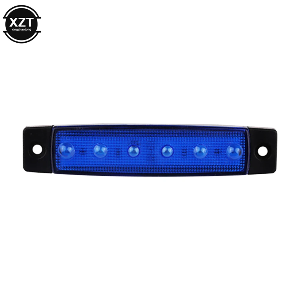 12V/24V Car External LED Lights 6 LED Auto Bus Truck Lorry UTE Side/Back Strip Brake Lamp Indicator Marker Trailer Warning Rear