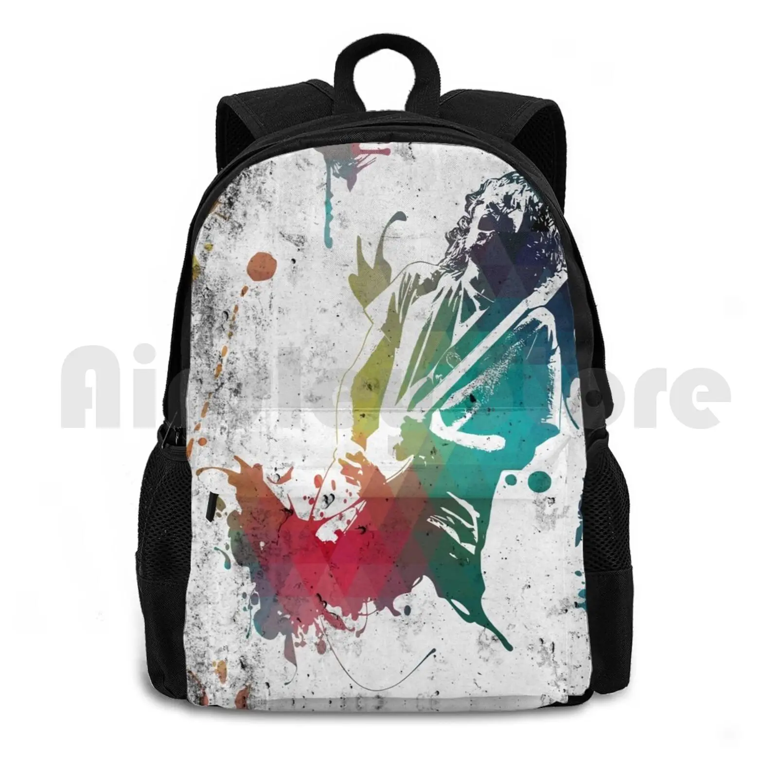 

Ink Frusciante Outdoor Hiking Backpack Riding Climbing Sports Bag John Frusciante Ink Black Stain Guitar Guitarist Music