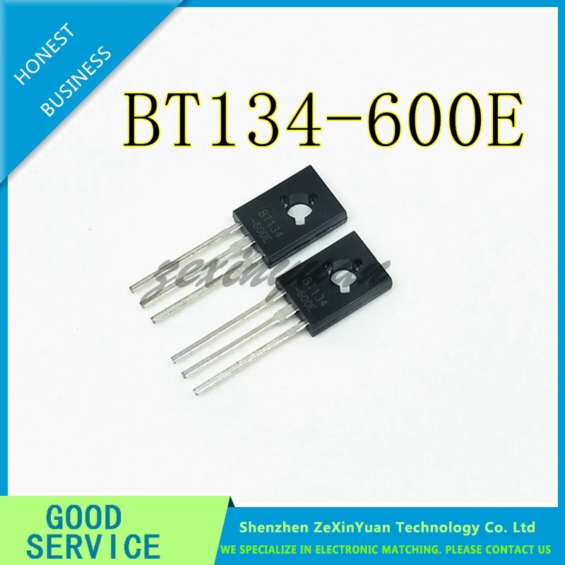 50ชิ้น/ล็อต BT134-600E BT134-600 BT134 600V 4A TO-126สามแบบสองทิศทาง THYRISTOR THYRISTOR แบบสองทิศทาง