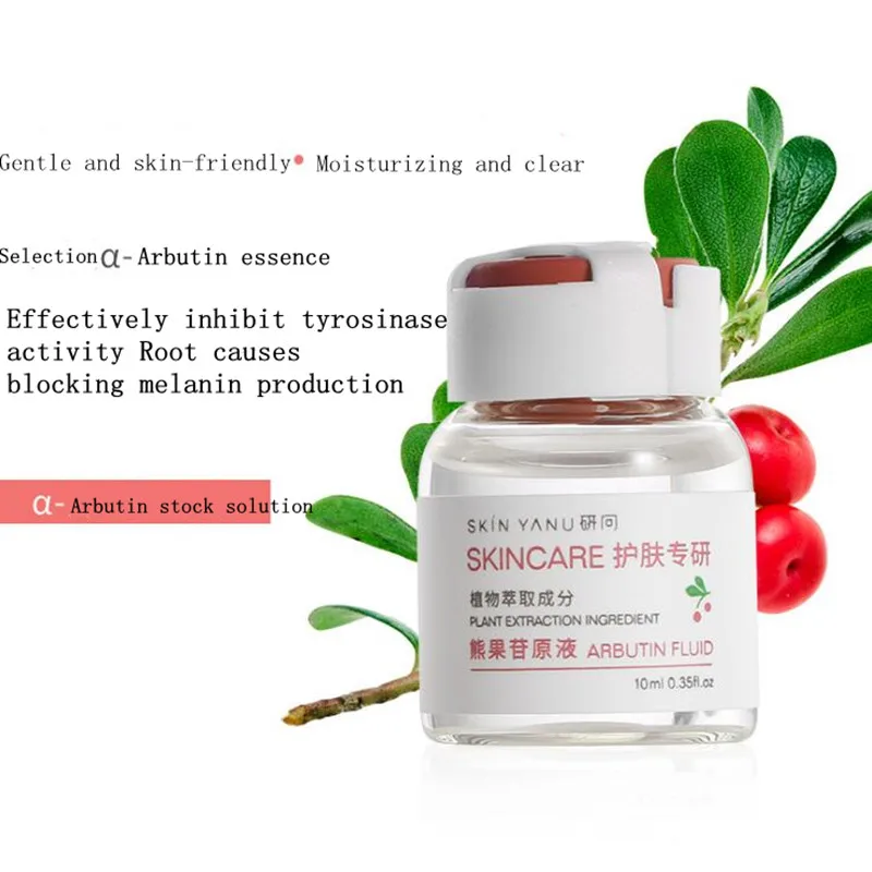 Arbutin Skin Whitening Serum Lightening Kojic Acid Serum Brightening Bleaching Dark Spot Cream 10Ml