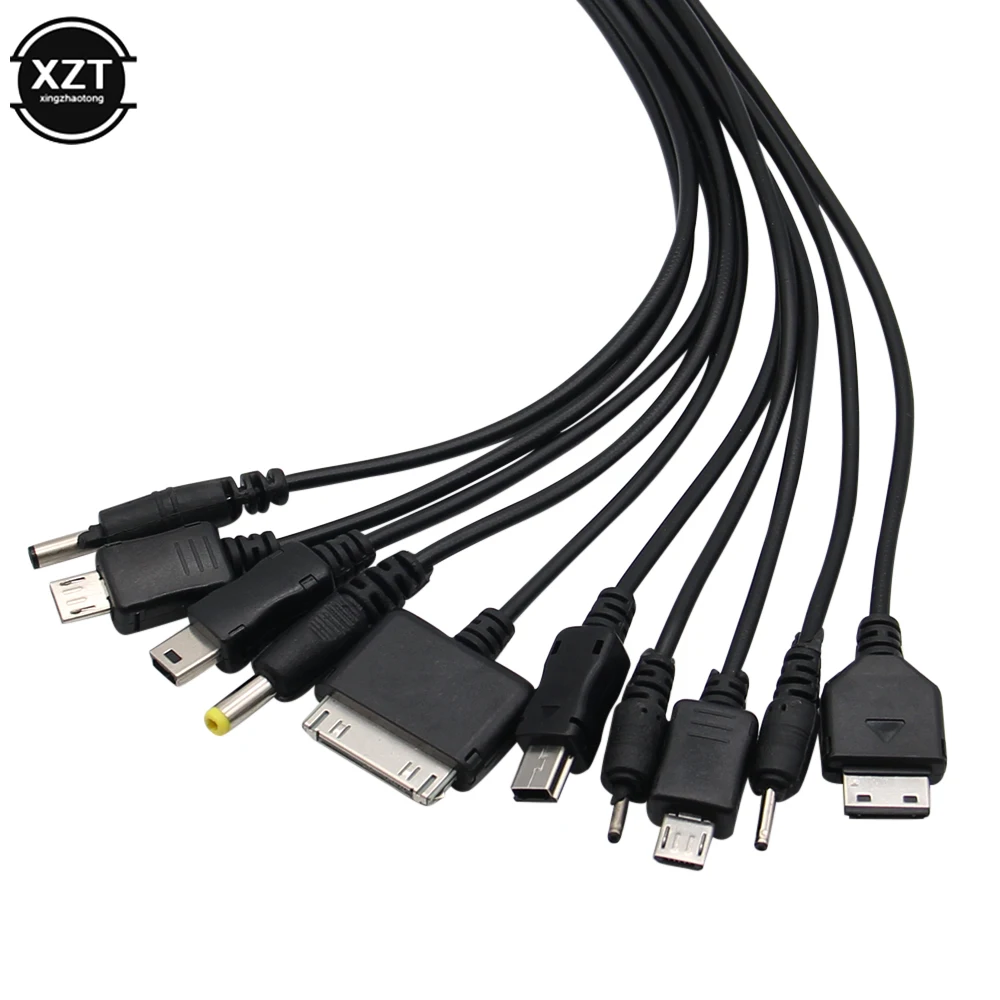 1pcs Universal 10 in 1 Micro USB multi Charger usb cables for mobile phones cord for KG90 SAMSUNG Sony phone Charging Cable