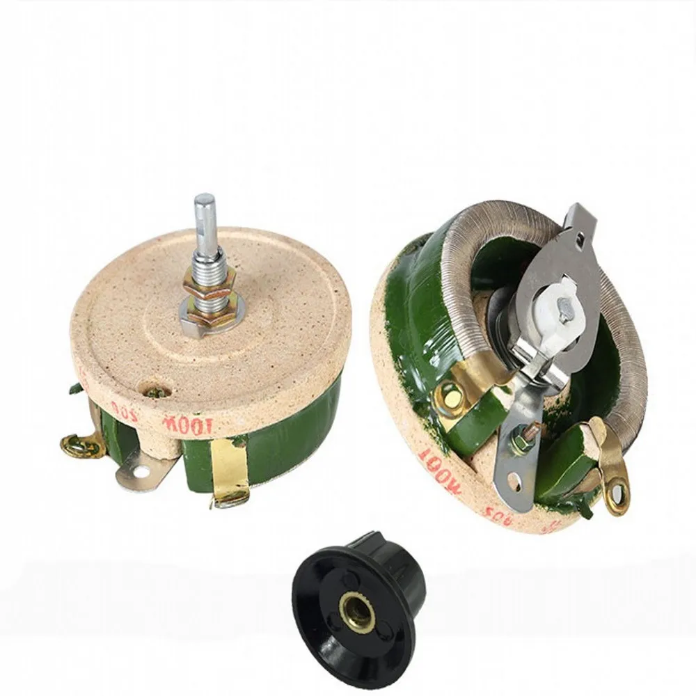 Wirewound Disk Ceramic Potentiometer Adjustable Rheostat Resistor BC1-100W 5R/10R/20R/30R/50R/100R/150R/200R/300R/500R/1KR/2KR